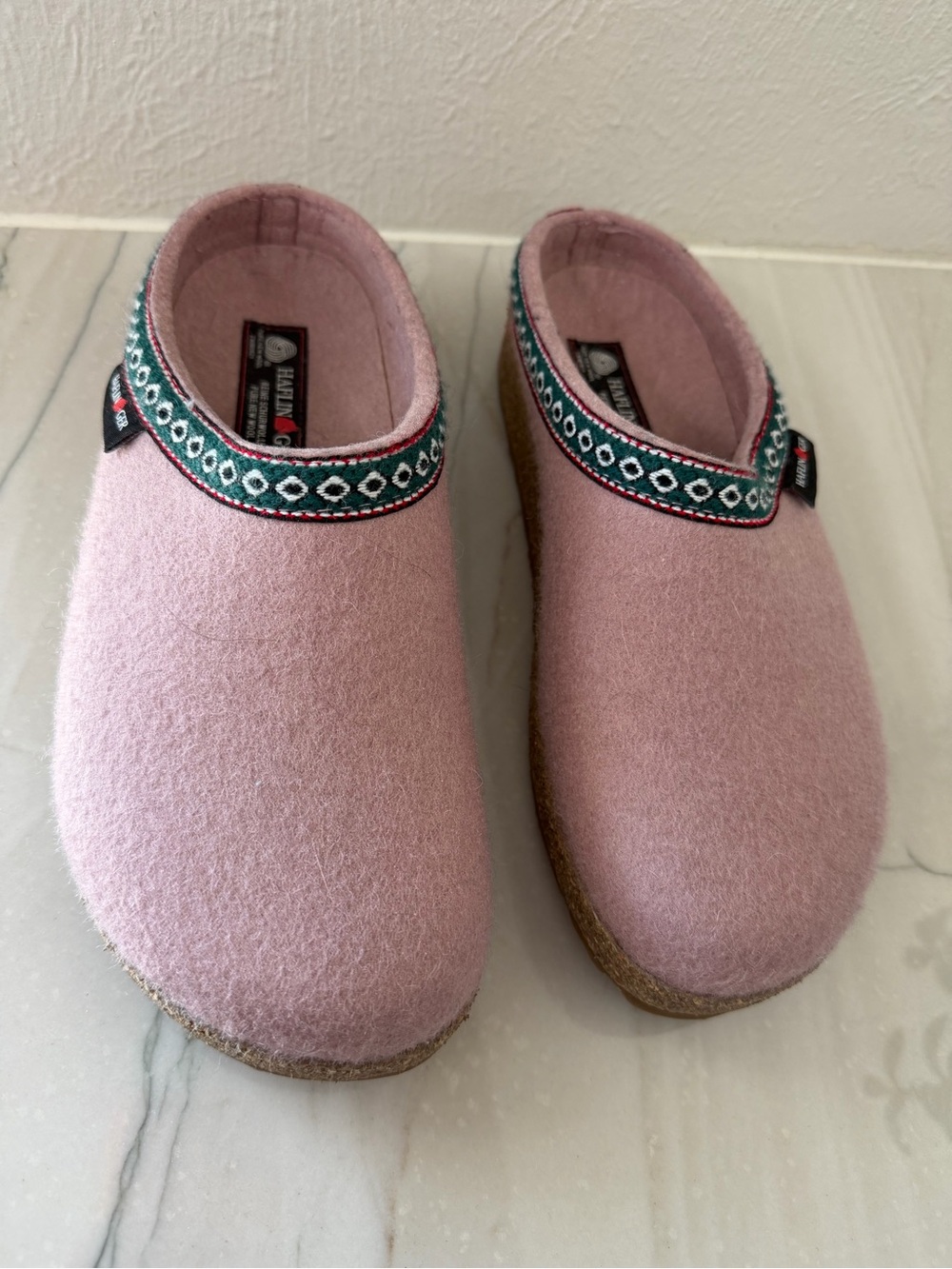Women’s Haflinger Grizzly Wool Clogs Black EUR 40 Cork Slip On Shoes-EU 41/US 10